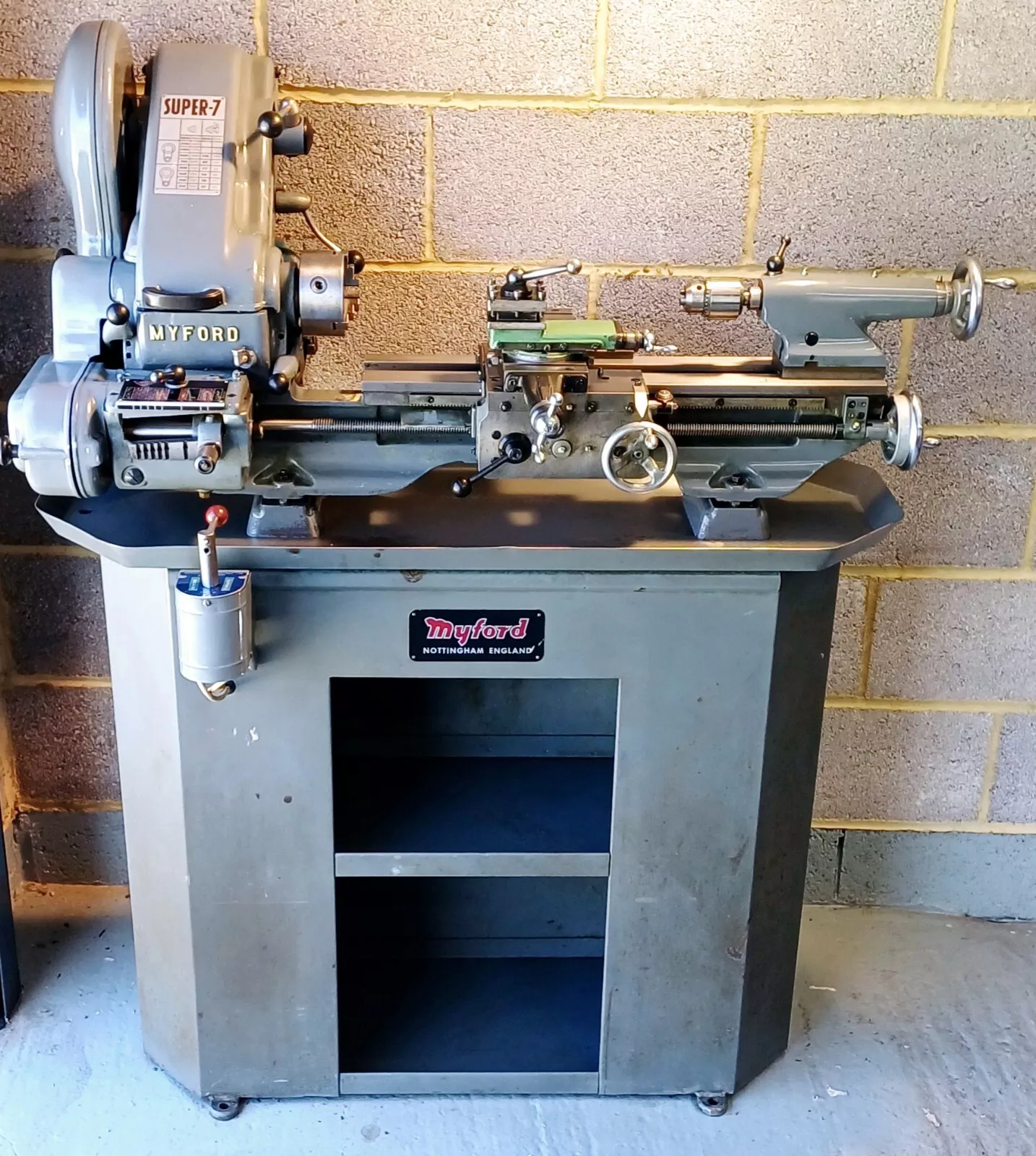 MYFORD SUPER 7B LATHE WITH TOOL BOX
